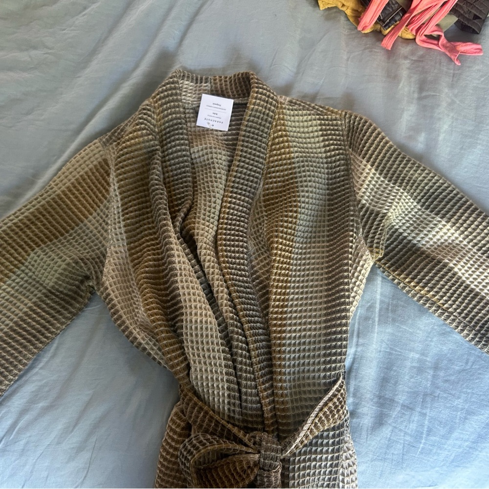 Striped Waffle Knit Scarf